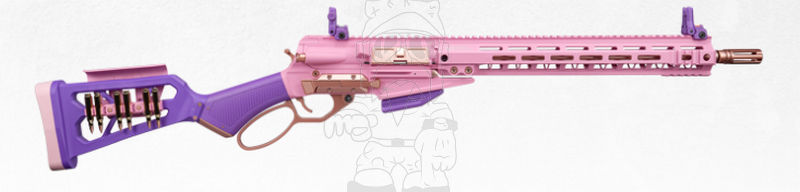 G&G Winchester Type LevAR 15 M-Lok 15" Lever Action Gas Pink Macaron Edition by G&G