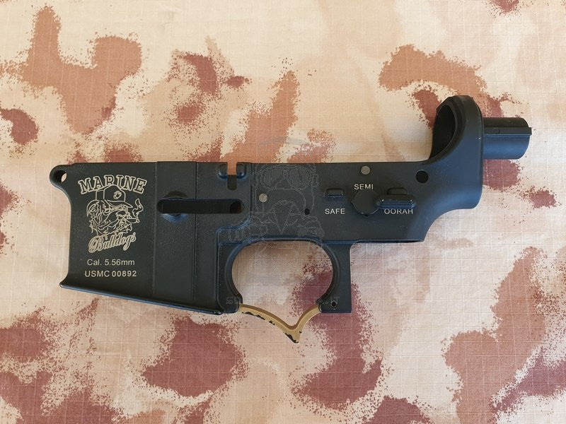 G&P M4 - AR14 USMC Marine Bulldogs Semper Fidelis Metal Low Receiver Full Metal by G&P