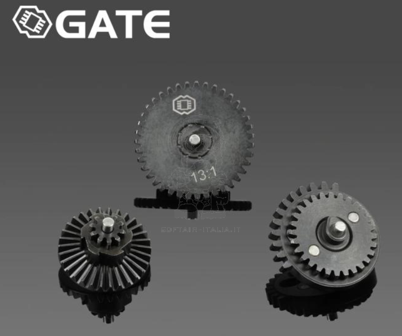 Gate 13:1 High Speed CNC EON Short Stroke Steel Gear Set by Gate