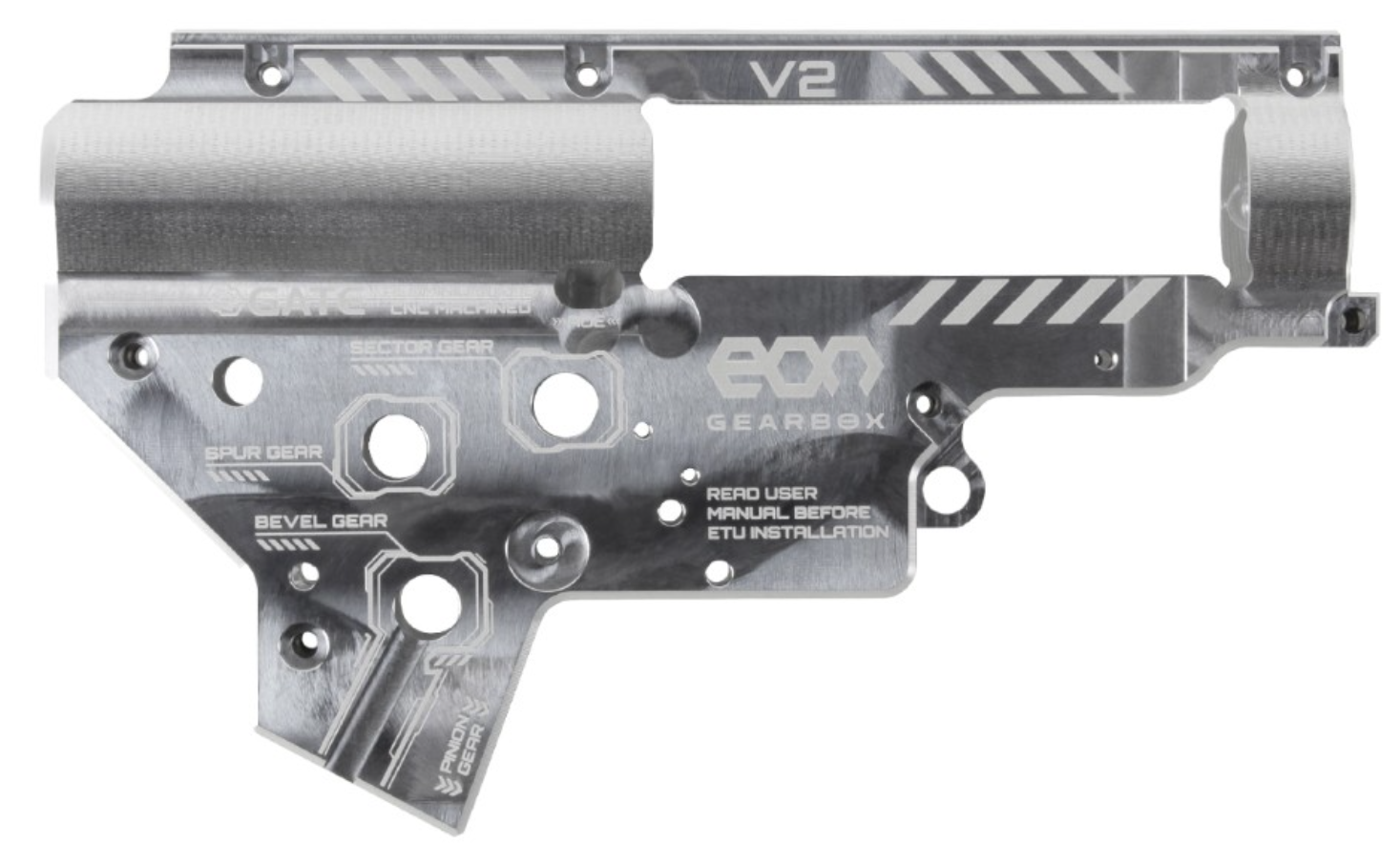 Gate Silver CNC EON V2 Gearbox Rev. 2 by Gate