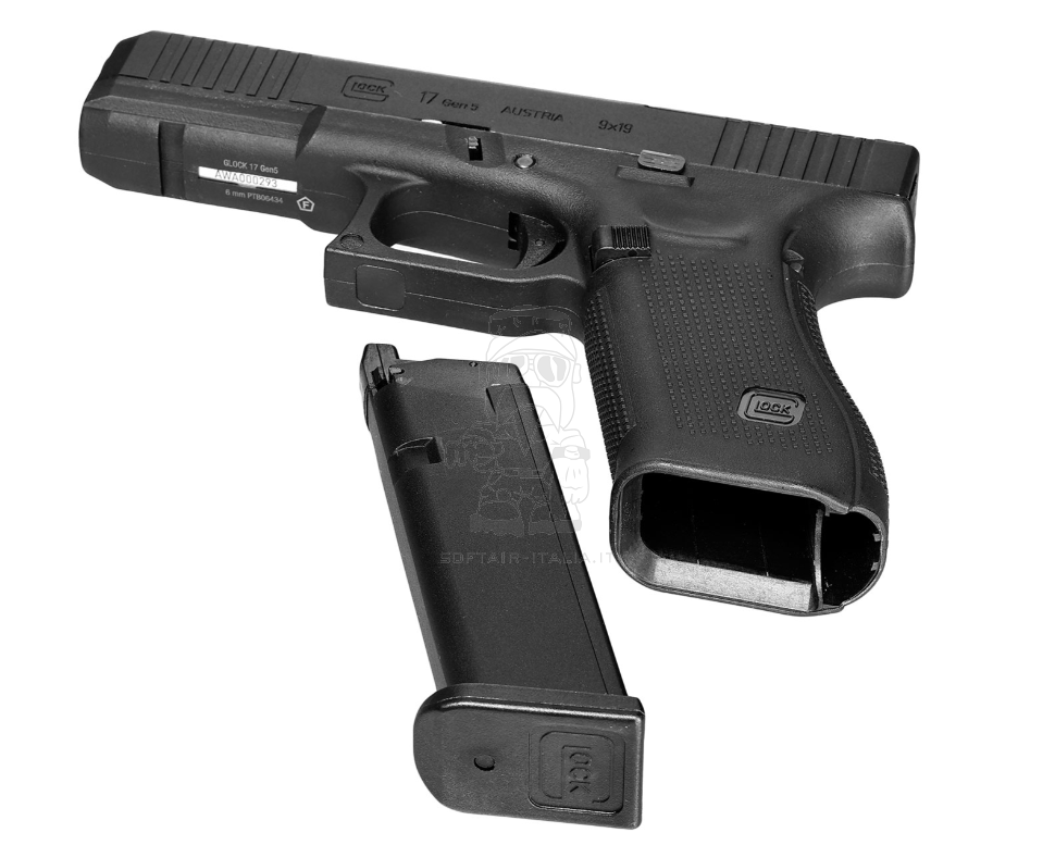 GLOCK 17 Gen 5 Cerakote Metal Slide &  MOS  Modular Optik System GBB Airsoft Pistol by GHK > Umarex