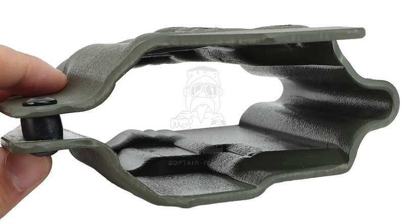 GLOCK Kydex Quick Pull G17 - 19 - 19x - 45 Torch TLR-1 Compatible OD Version Fondina by Wosport
