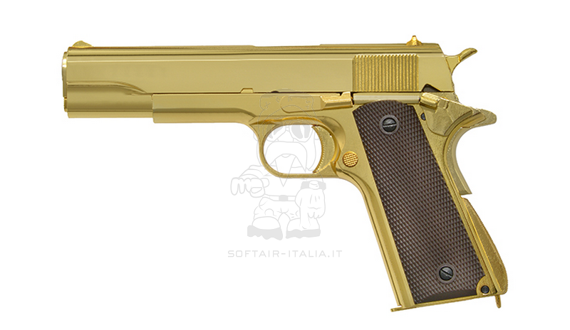 Golden Eagle 1911 Gold Version GBB Full Metal Airsoft Pistol Replica by Golden Eagle