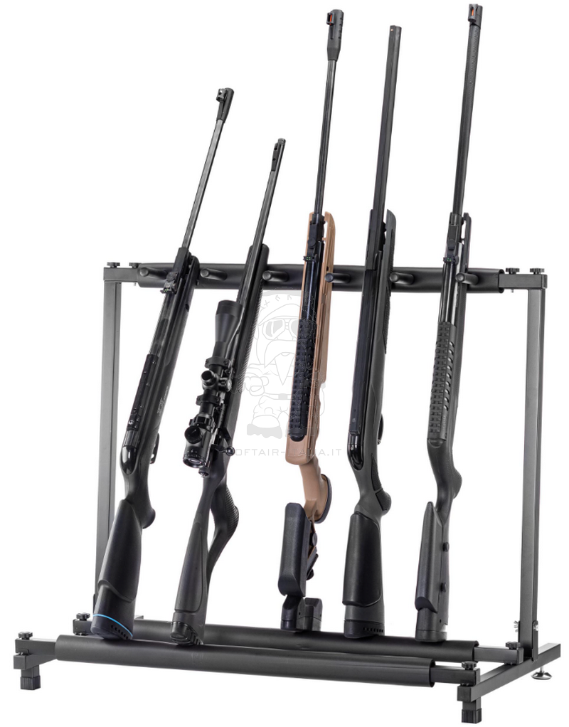 Gun Rifle Rack Rastrelliera in Metallo per 5 Fucili by Bo Manufacture