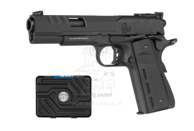 GX45 MkV Full Metal GBB Gas BlowBack Airsoft Pistol GAS-GPM-MKV-BBB-ECM by G&G