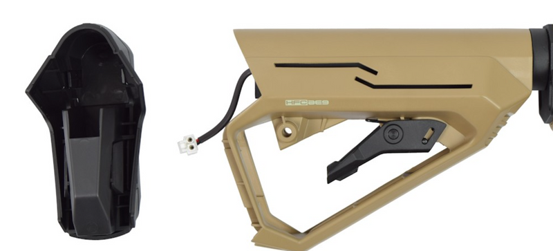 HFC M4 Tactical Mod.202 ATS Stock  DE Dark Earth Desert Tan AEG by HFC