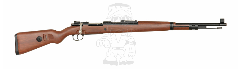 K98 WWII KAR98K Mauser Karabiner Abs Wood Type Stock Shells Ejecting Spring Power by Double Bell
