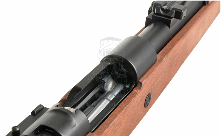 K98 WWII KAR98K Mauser Karabiner Abs Wood Type Stock Shells Ejecting Spring Power by Double Bell