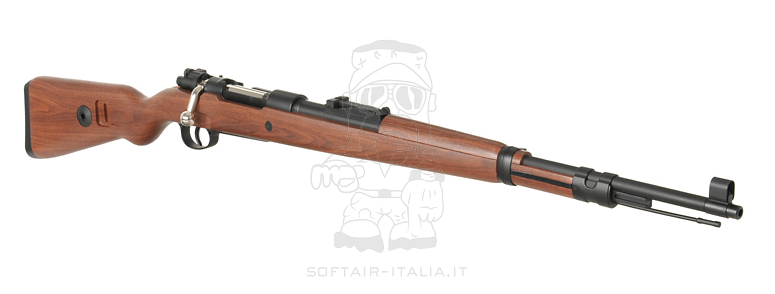 K98 WWII KAR98K Mauser Karabiner Abs Wood Type Stock Shells Ejecting Spring Power by Double Bell