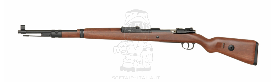 K98 WWII KAR98K Mauser Karabiner Abs Wood Type Stock Shells Ejecting Spring Power by Double Bell