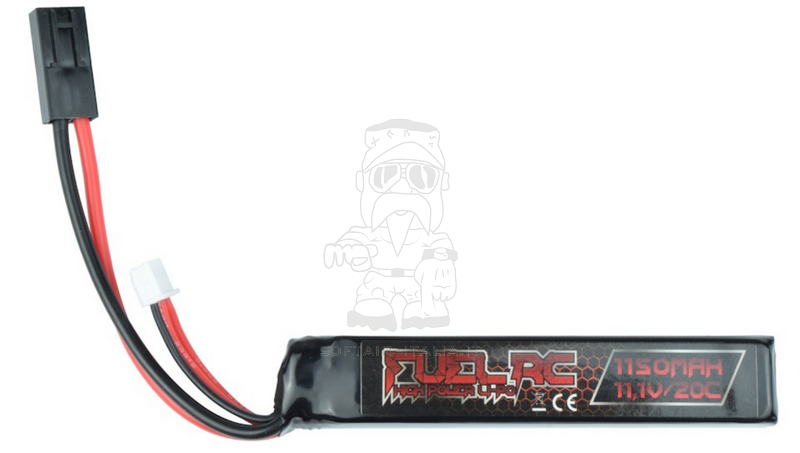 Li-Po Battery Batteria 11.1v x1150mAh 20c Stick type 92 x 17 x 17mm. by Fuel