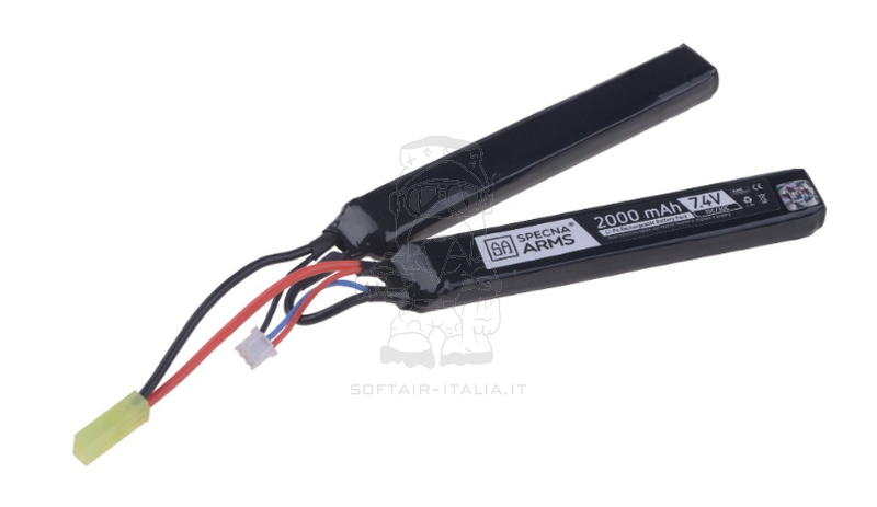 Li-Po Battery Batteria Nunchuck-Butterfly 7.4vx2000mAh 15/30 by Specna Arms