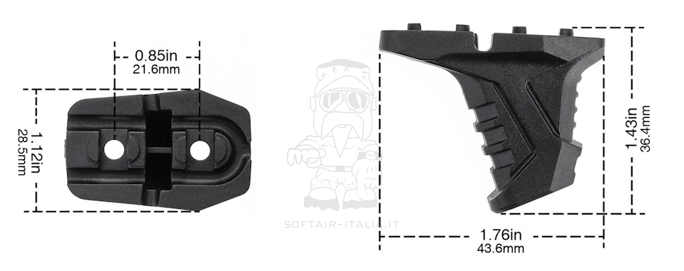 M-Lok Hand Forward Stop Grip by Metal