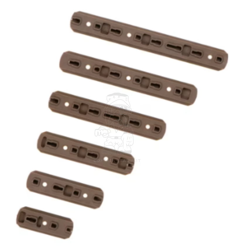 M-LOK & KeyMod DE Dark Earth Desert Rail Kit 6 Pack by MP