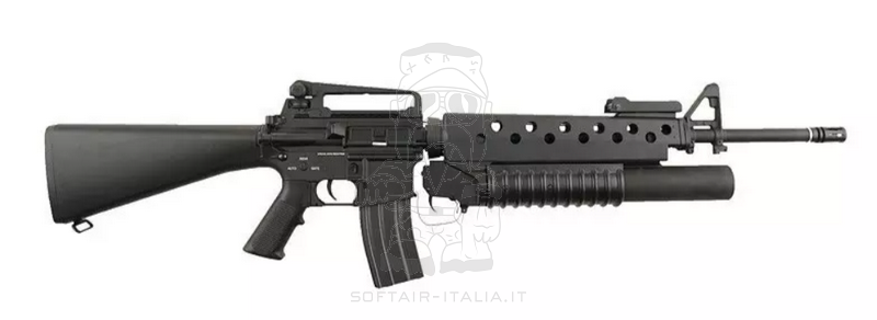 M16A3 w.M203 Grenade Launcher Kestrel™ ETU SA-G02 ONE™ Rifle AEG by Specna Arms