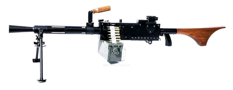 M1919 A6 MMG Medium Machine Gun Full Wood & Metal AEG by Viva Arms