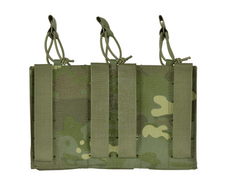M4 - AR15 - AK 3 x Magazines MOLLE Pouch Laser Cut MT Multicam Tropic by 8Fields