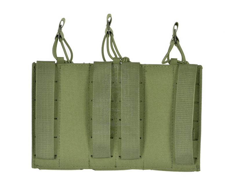 M4 - AR15 - AK 3 x Magazines MOLLE Pouch Laser Cut OD by 8Fields