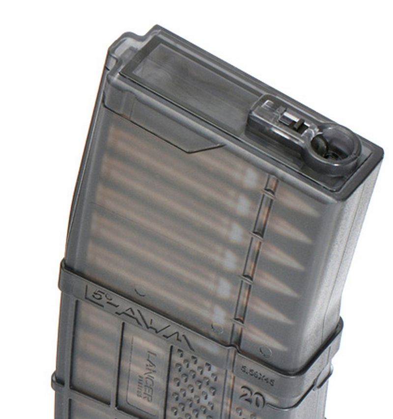 M4 - AR15 cal.5,56 L5 AWM 190bb Dummy Cartridges Polymer Magazine by EMG > Cyma