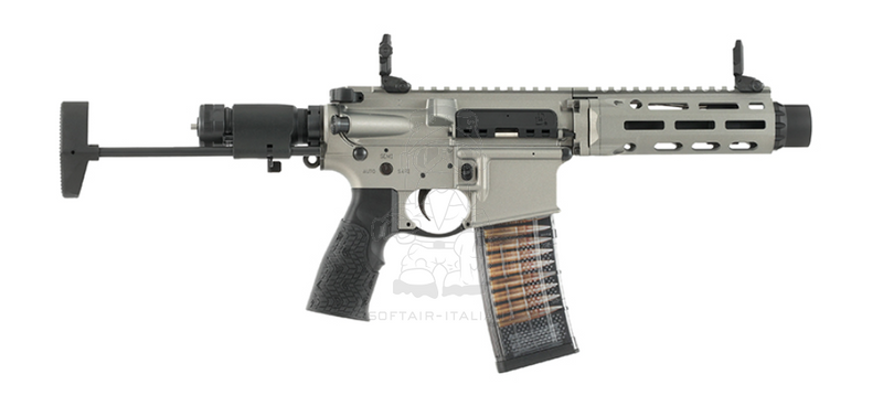 M4 PDW DDM4 CQB 7" Daniel Defense MFR XL Handguard M-LOK System GBBR EGM Grey Version by Cyma CGS