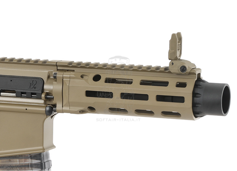 M4 PDW DDM4 CQB 7" Daniel Defense MFR XL Handguard M-LOK System GBBR EGM Tan Version by Cyma CGS