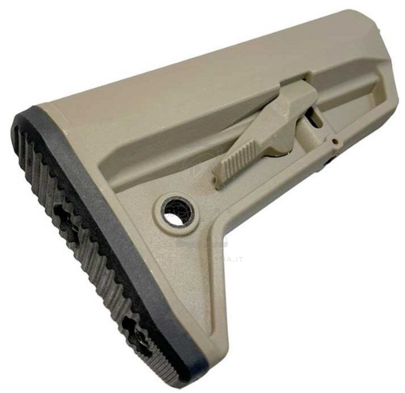 M4 Retractable Stock 52 Type DE Dark Earth Calcio Retrattile per Serie M4 by Four Rifle