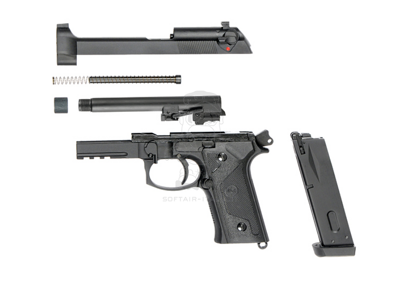 M9A3 Type SR9A3 Co2 Gas BlowBack  Full Metal Airsoft Pistol by SRC