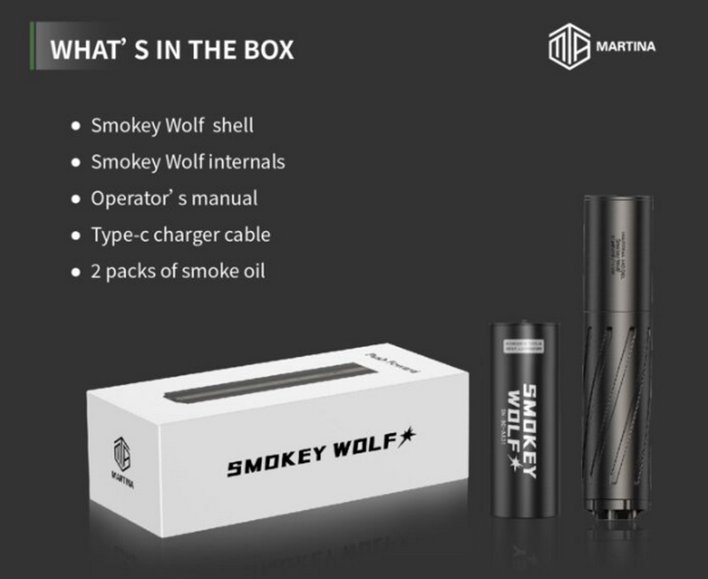 Martina Smokey Wolf Spitfire Smoke & Light Airsoft Tracer by Smokey Wolf Pro