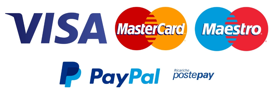 Scegli il metodo di pagamento, con PayPal verrà aggiunta una commissione del 3,5% altrimenti scegli altro: