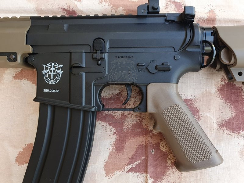 MK16 ECS - Mosfet Dual Tone Tan Black 9,5inch AEG by Classic Army
