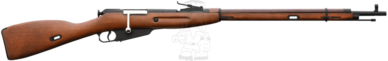 Mosin Nagant M1891.30 Shell (K98) Ejecting Full Wood & Metal Spring Power Sniper Rifle by Double Bell