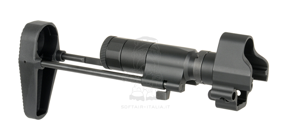 MP5 PDW Retractable Stock w. Battery Compartment Calcio Telescopico con Vano Batteria by Cyma