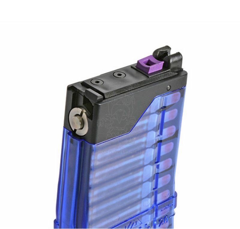 MWS GBB Tokyo Marui - CGS Cyma & Golden Eagle 5,56 L5 Blue Training 30bb Gas Magazine Lancer Tactical Licensed by Cyma