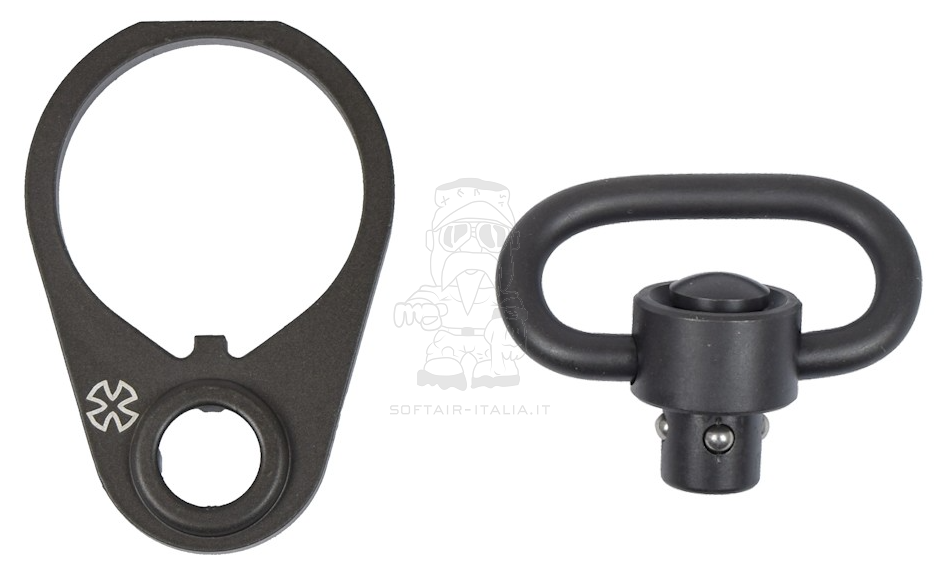 NOVESKE Cyma CGS GBB Anello Tubo Calcio M4 con Aggancio Cinghia QD by Cyma