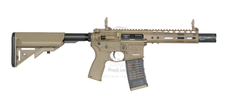 NOVESKE Eshooter ETU DE Dar Earth Coyote Tan 7.5inch Gen III DIPLOMAT AEG Airsoft Rifle by Cyma Platinum - EMG 6