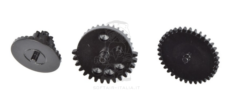 Pandora Steel Gear Set 16.1 3mm. con Boccole 8mm. Ingranaggi in Acciaio CNC by RetroArms