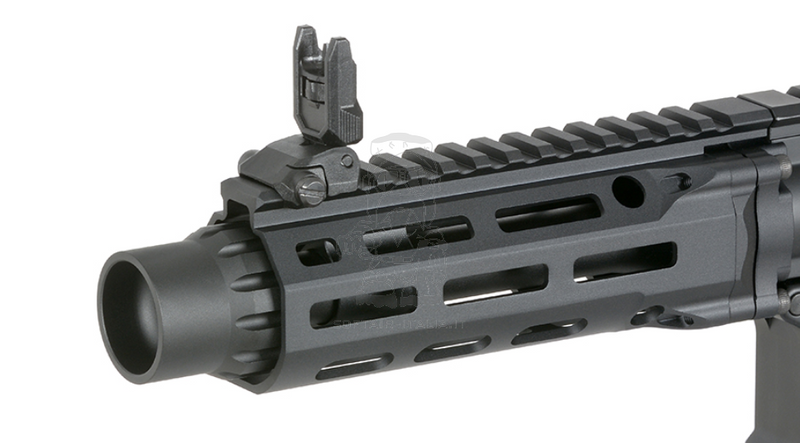 PDW SBR Daniel Defense DDM4 EShooter ETU Kestrel Mosfet Black Version AEG by Cyma Platinum EMG
