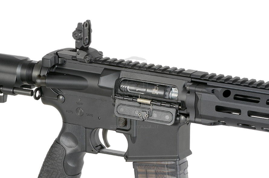 PDW SBR Daniel Defense DDM4 EShooter ETU Kestrel Mosfet Black Version AEG by Cyma Platinum EMG