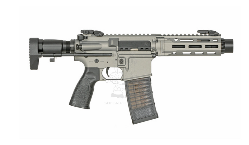 PDW SBR Daniel Defense DDM4 EShooter ETU Kestrel Mosfet Grey Version AEG by Cyma Platinum EMG