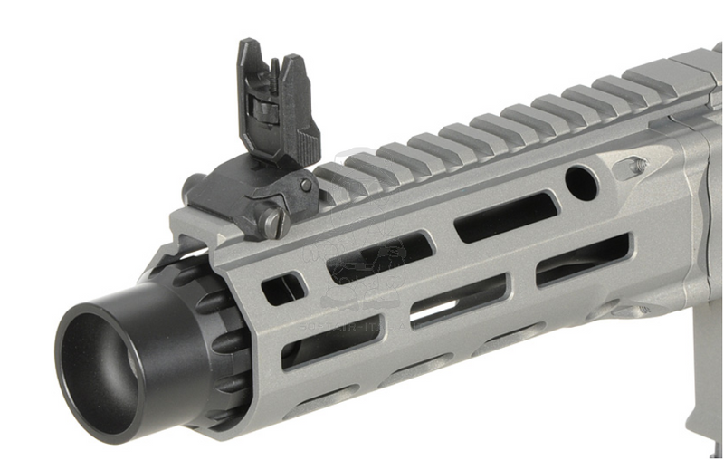 PDW SBR Daniel Defense DDM4 EShooter ETU Kestrel Mosfet Grey Version AEG by Cyma Platinum EMG