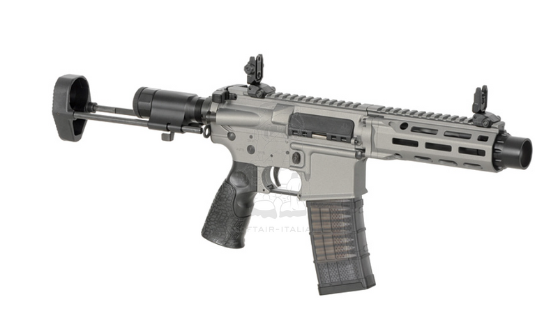 PDW SBR Daniel Defense DDM4 EShooter ETU Kestrel Mosfet Grey Version AEG by Cyma Platinum EMG