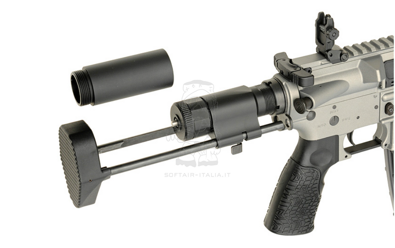 PDW SBR Daniel Defense DDM4 EShooter ETU Kestrel Mosfet Grey Version AEG by Cyma Platinum EMG