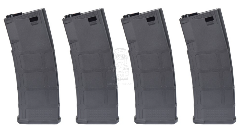 Poseidon M4 - AR15 Mid Cap 220bb Set 4 Caricatori Monofilari by Poseidon