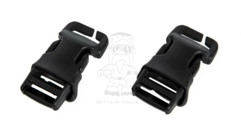 Primal Gear Plastic Buckle Up Adapters Black by Primal Gear