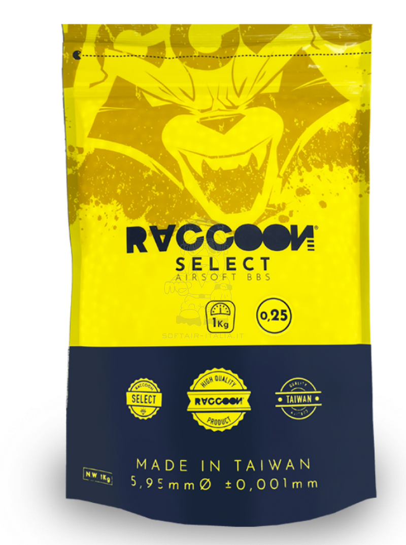 Raccoon Select 0,25 bb 1kg = 4000pcs by Raccoon