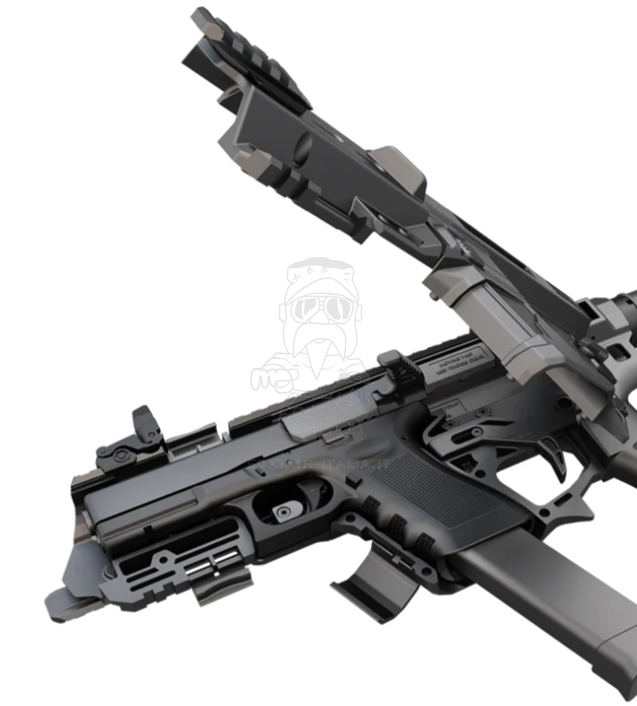 Recover Glock Airsoft To AR Modular P-IX Platform w. Stock by Recover