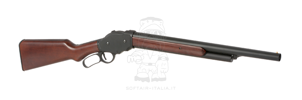 S&T M1870 Long Lever Action Gas Power Shotgun Full Wood & Metal by S&T