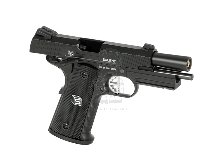 SAI Salient Arms International EMG 1911 "Compact" Durable Aluminum GBB Gas Blow Back Airsoft Pistol by SAI EMG > Double Bell