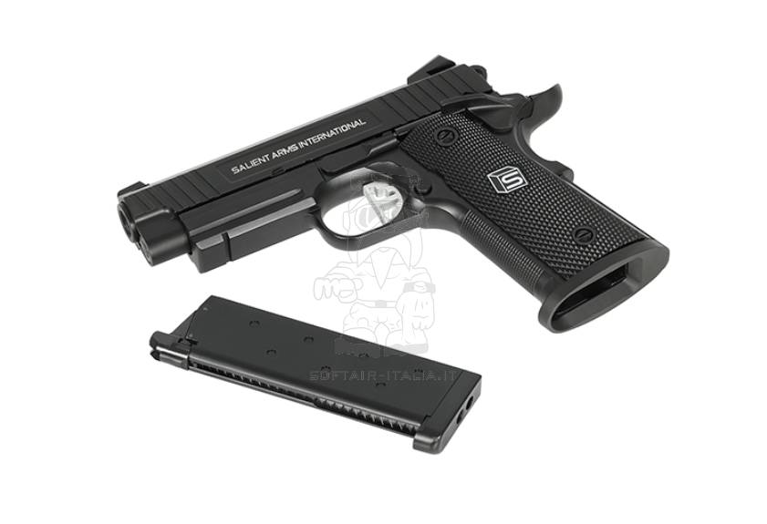 SAI Salient Arms International EMG 1911 "Compact" Durable Aluminum GBB Gas Blow Back Airsoft Pistol by SAI EMG > Double Bell