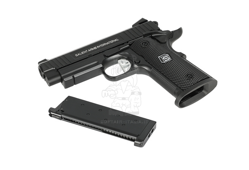 SAI Salient Arms International EMG 1911 "Compact" Durable Aluminum GBB Gas Blow Back Airsoft Pistol by SAI EMG > Double Bell